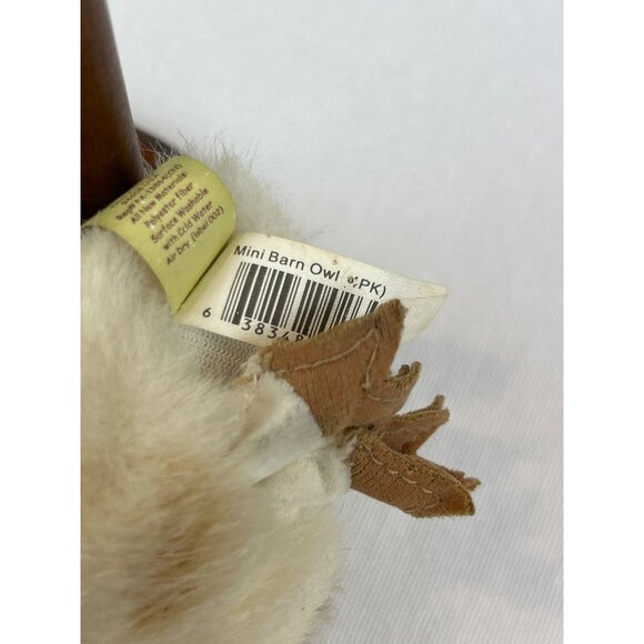 Folkmanis Finger Puppet Barn Owl Mini Plush 4 in Stuffed Animal Bird Toy - Picture 6 of 11